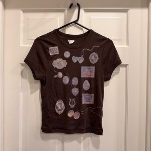 Urban Outfitters Kimchi Blue Too Perfect Keepsake Graphic Baby Tee